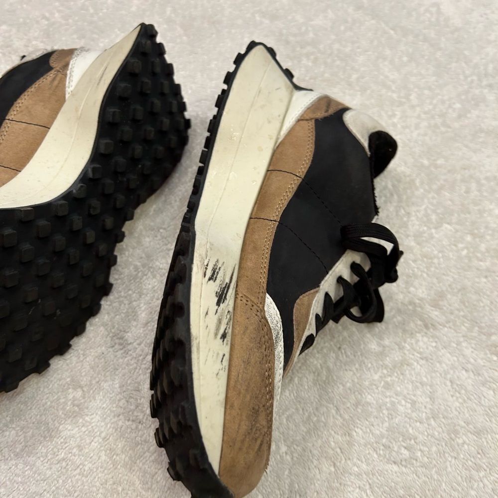 Steve Madden Black and Brown Sneakers with Suede and Leather - Picture 4 of 8